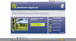 Desktop Screenshot of pensionen-allgaeu.de